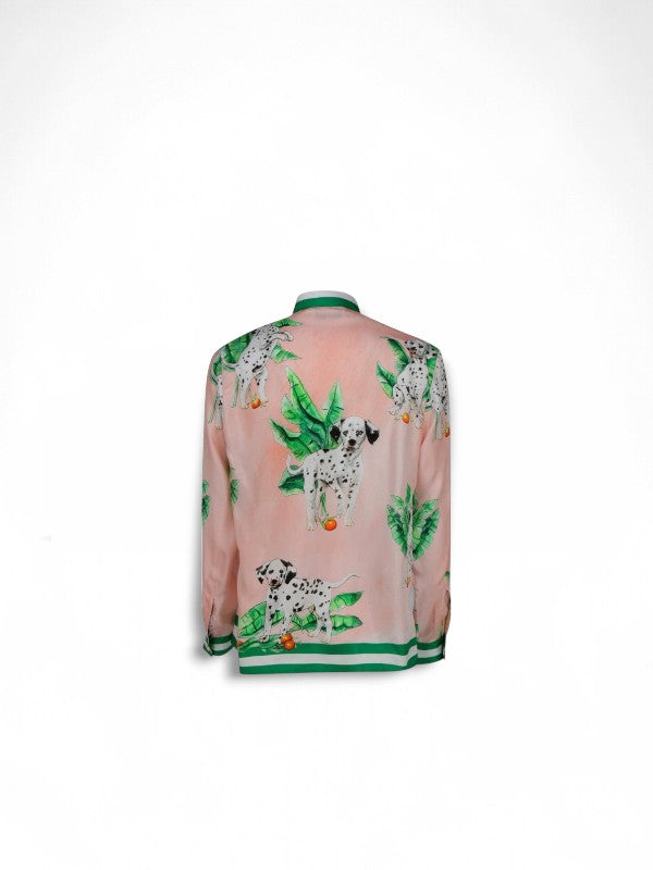 CASABLANCA PINK DALMATIAN SHIRT